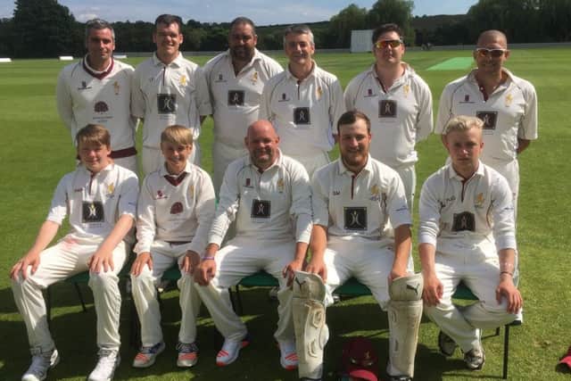 Back, from left, Dan Rankin, Luke Ford, Reg Koen, Lee Freeman, Henry Tye, Stewart West; front - Patrick Byrne, Alex Bell, Steve Wright (capt), Sam Marshall, Harry Cearnes EMN-171007-162519002