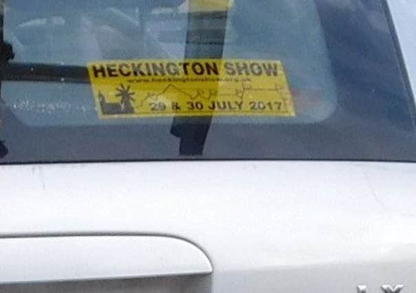 Heckington Show car sticker omcpetition. EMN-171107-135820001