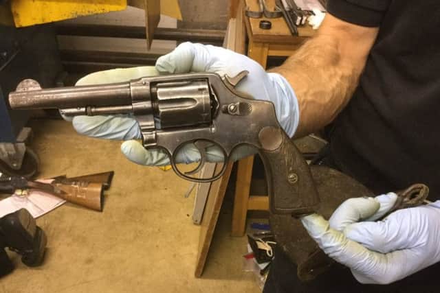 A revolver was handed in during the Lincolnshire gun amnesty. EMN-171107-155035001