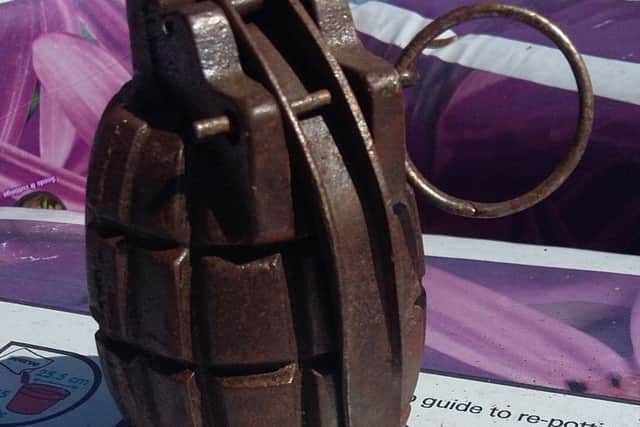 A hand grenade dropped into on of teh collection points in the county. EMN-171107-154959001