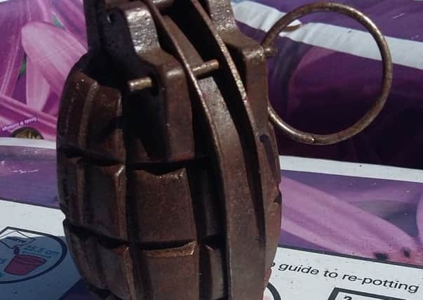 A hand grenade dropped into on of teh collection points in the county. EMN-171107-154959001
