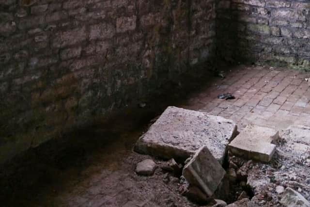Damage at St Botolph's Church, Skidbrooke.