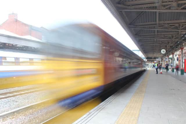 Moving Train, from the pop up exhibition by St George's Academy students at Sleaford railway station. EMN-171207-112048001