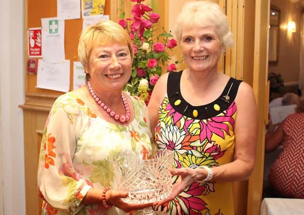 Lady Captain's Day winner Sandra Daniels (right) with Lady Captain Fliss Smith.
