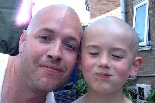 Ollie with his dad Wayne Fletcher-Brown