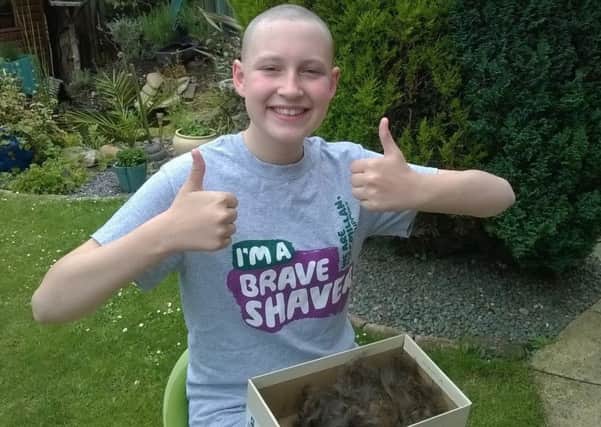 Lucy Williams has 'Braved the Shave' for Macmillan.