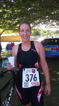 Emily Forbes after this Woodhall Spa Triathlon this year.