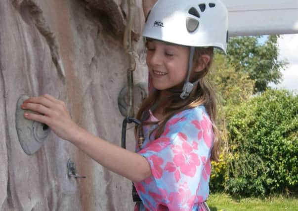 Have a go on the climbing wall during Active Lincolnshire's free weekend of sport. EMN-170718-145453001