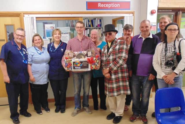 The hamper was delivered to staff at the Urgent Care Centre.