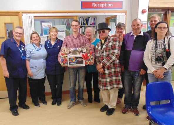 The hamper was delivered to staff at the Urgent Care Centre.