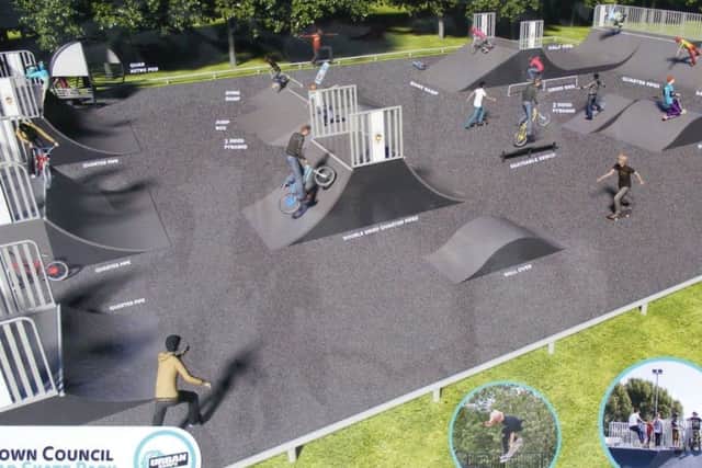 The design for the new look skate park on Boston Road Recreation Ground. EMN-170720-103828001