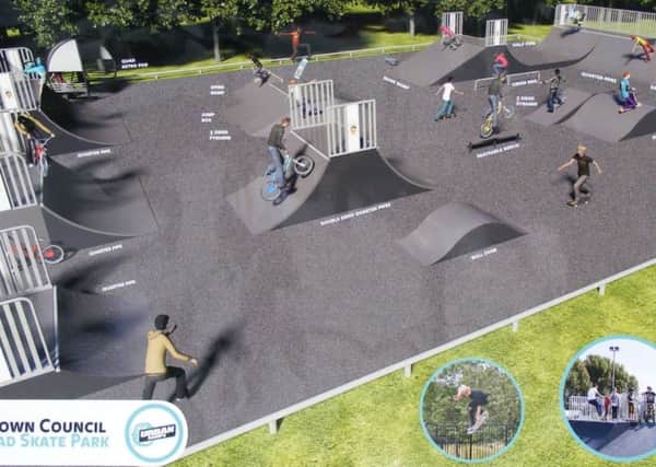 The design for the new look skate park on Boston Road Recreation Ground. EMN-170720-103828001