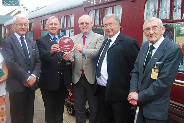 Pictured : Martin Vickers, Garth Lewin (LWR director), Ian Leigh (HRA), Leyland Penn (LWR chair) and Tony Jones (LWR honorary vice-president).