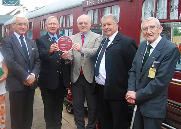 Pictured : Martin Vickers, Garth Lewin (LWR director), Ian Leigh (HRA), Leyland Penn (LWR chair) and Tony Jones (LWR honorary vice-president).