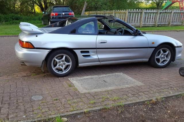 The wheel nuts were left dangerously loose on Stu Mercer's Toyota MR2 outside his Ruskington home. EMN-170721-134744001