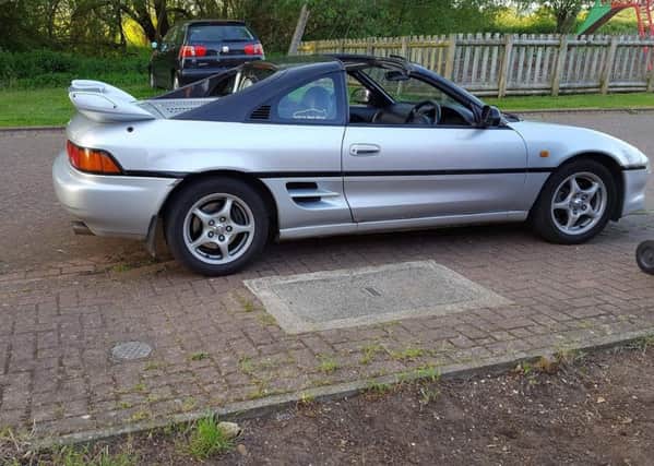The wheel nuts were left dangerously loose on Stu Mercer's Toyota MR2 outside his Ruskington home. EMN-170721-134744001