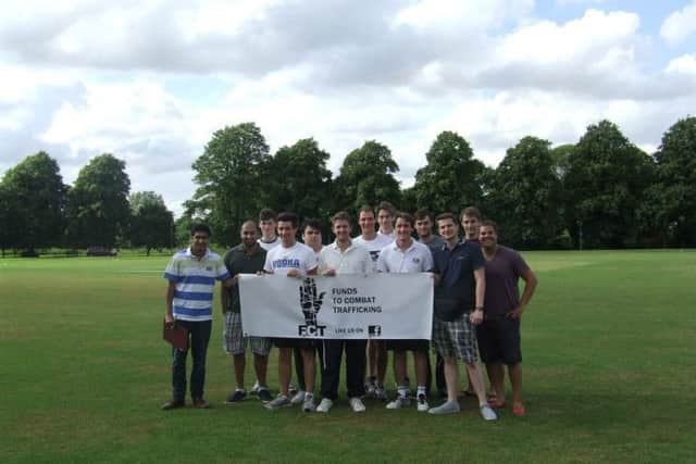 Charity cricket match in 2013.
