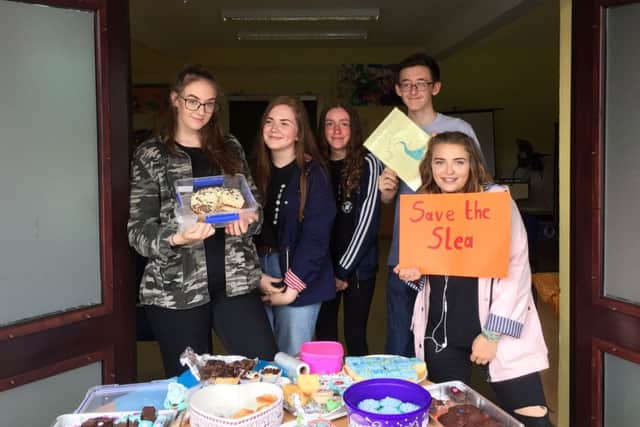 Pupils from St George's who took part in cake sale in aid of the River Slea. EMN-170725-140727001