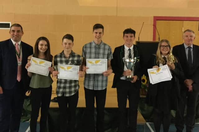 Award winners at Caistor Yarborough Academy EMN-170730-173536001