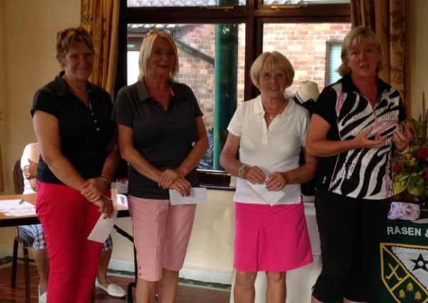Winners of the Summer Am-Am, from left, Jackie Parker, Kim Robinson, Tilly Lawrence and Sue Borthwick EMN-170727-160435002