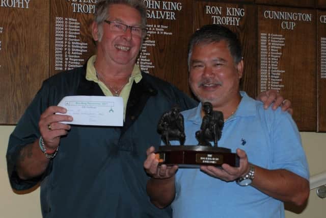 Ron King Trophy winners Terry Clark (left) and Bruce Wong EMN-170731-090542002