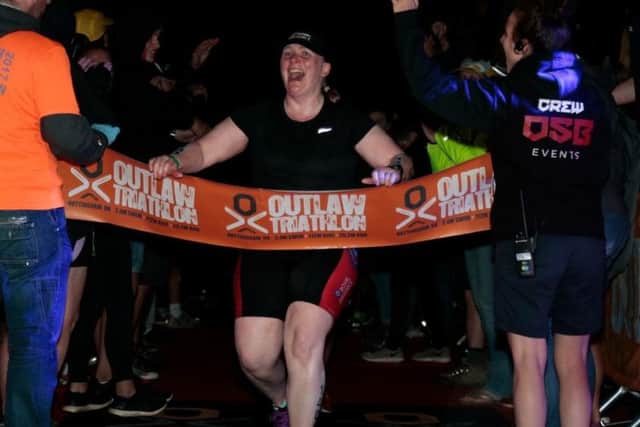 Louise Short used a little book of inspiration to help her complete the Outlaw Ironman EMN-170731-182608002