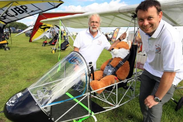 Lincolnshire Light Aircraft Festival at Star Fen, Heckington. Pictured from Airplay Aircraft Ltd are David and Mick Broom.
