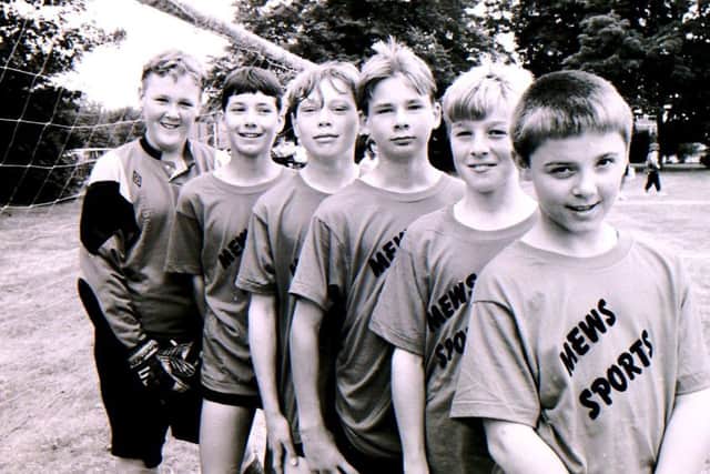 One of the junior six-aside teams in the Sleaford Festival of Sport tournament in 1992. EMN-170308-123149001