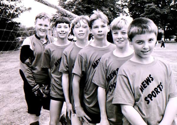 One of the junior six-aside teams in the Sleaford Festival of Sport tournament in 1992. EMN-170308-123149001