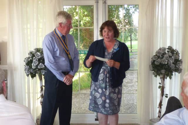 Bill Wood pictured with Jayne Pegg.