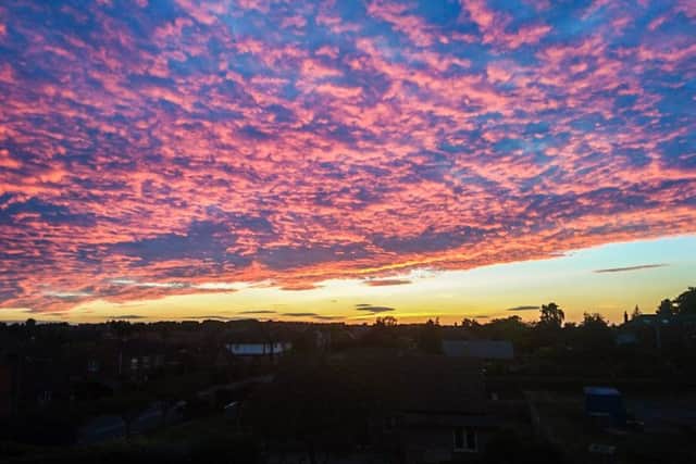 Our freelance photographer John Aron took this beautiful skyline image from outside his home.