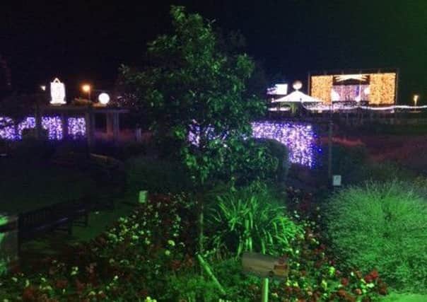 The illuminations in Compass Gardens, Skegness. ANL-170808-091521001