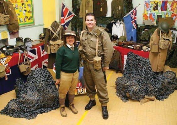 Paul and Linda Britchford at the We'll meet Again museum in Freiston. EMN-171108-075135001