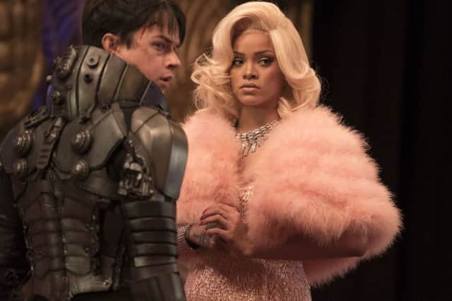 Undated film still handout from Valerian And The City Of A Thousand Planets. Pictured: Dane DeHaan as Major Valerian as Rihanna as Bubble. See PA Feature FILM Reviews. Picture credit should read: PA Photo/Lionsgate Films/Daniel Smith. WARNING: This picture must only be used to accompany PA Feature FILM Reviews. NNL-170708-113103001 NNL-170708-113103001