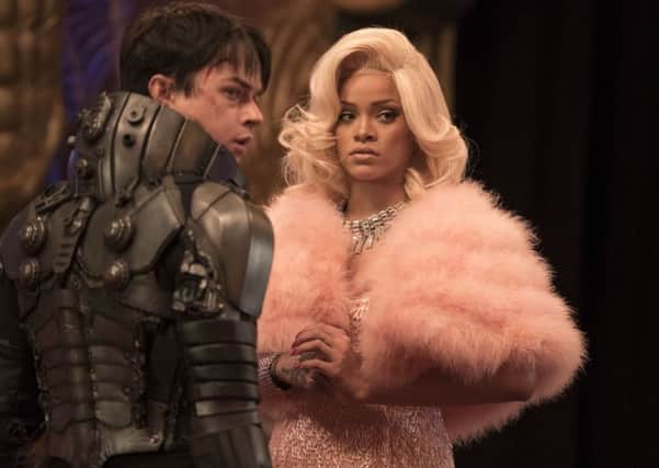 Undated film still handout from Valerian And The City Of A Thousand Planets. Pictured: Dane DeHaan as Major Valerian as Rihanna as Bubble. See PA Feature FILM Reviews. Picture credit should read: PA Photo/Lionsgate Films/Daniel Smith. WARNING: This picture must only be used to accompany PA Feature FILM Reviews. NNL-170708-113103001 NNL-170708-113103001