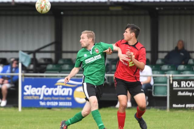 Player shortages meant Town boss Jamie Shaw was forced to don his boots once more as a substitute EMN-170814-124441002