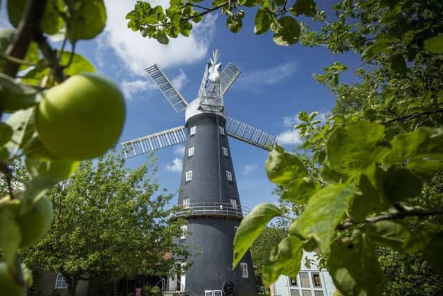 The five sailed windmill in the historic market town of Alford and one of only four working mills in Lincolnshire.