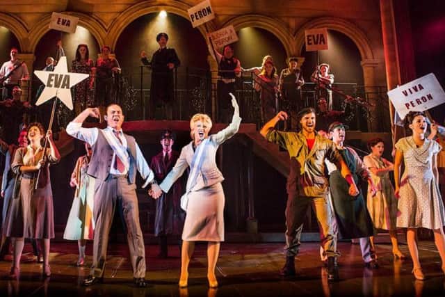 Bill Kenwright's production of the extraordinary musical Evita, by Tim Rice and Andrew Lloyd Webber, comes to Grimsby Auditorium next year. (Photo is of previous cast members) EMN-170817-144348001