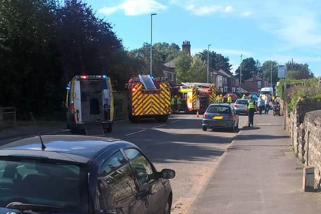 The A158 Lincoln Road in Horncastle is currently closed following reports of a serious incident.