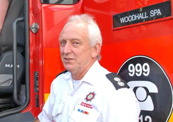 Watch manager at Woodhall Spa Fire Station Ian Draper