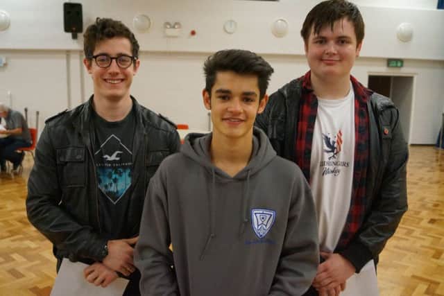 From left: Will Kirk heads to University of York St John's, where he will study to become a Special Needs Teacher; Kieran Staines will be studying Outdoor Leadershio and Management at Derby University and Matthew Erentraut plans to join Lincolnshire Police. EMN-170817-111903001