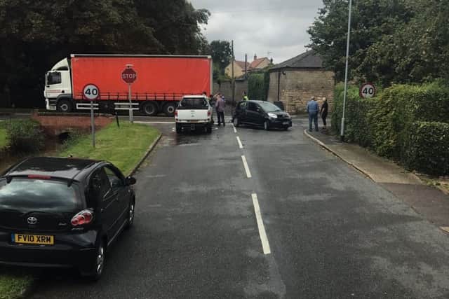 The scene of teh collision at Scopwick on Thursday morning posted on Twitter by @Impervious. EMN-170817-160051001