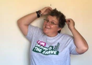 Nicola Hobday - before the head shave. EMN-170809-163504001