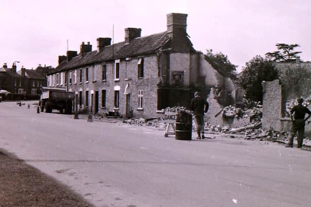Can you recognise where these houses once stodd on London Road in Sleaford, up until demolition in 1968? EMN-170809-172938001