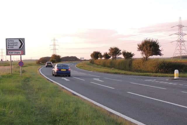 The A15 close to scene of the collision near Ashby de la Launde. EMN-171209-103746001