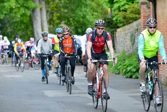 Cyclists ride out on a similiar 100km Audax event around Suffolk. EMN-171209-104022001