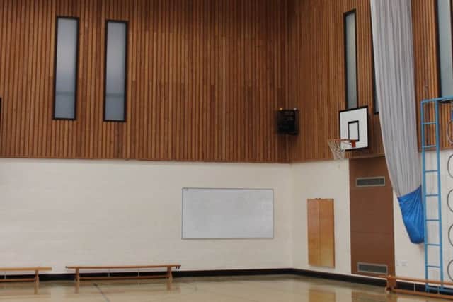 The sports hall at St George's Academy.