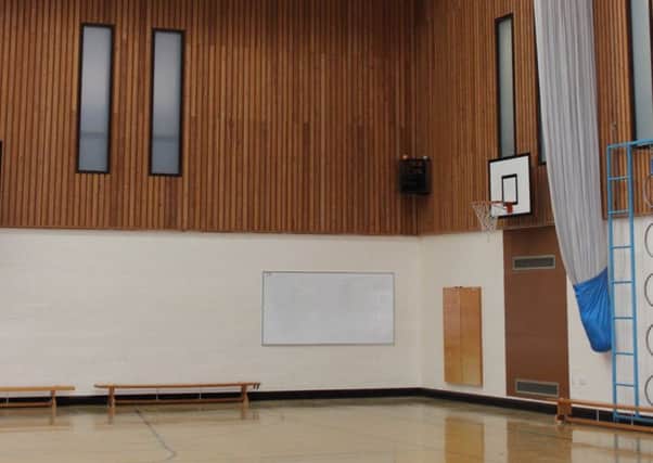 The sports hall at St George's Academy.