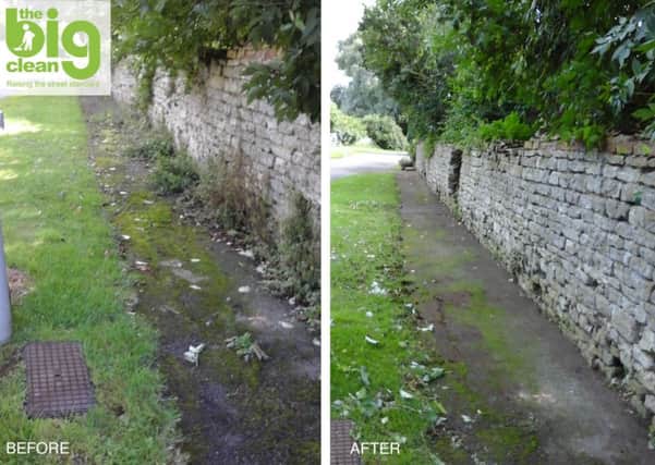 Before and after shots of Aisby following the Big Clean. EMN-170919-114811001