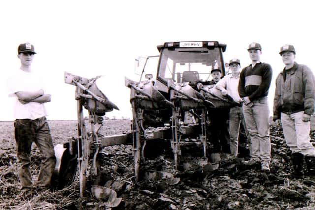 Heckington Young Farmers Club ploughathon back in 1992. EMN-170915-120335001